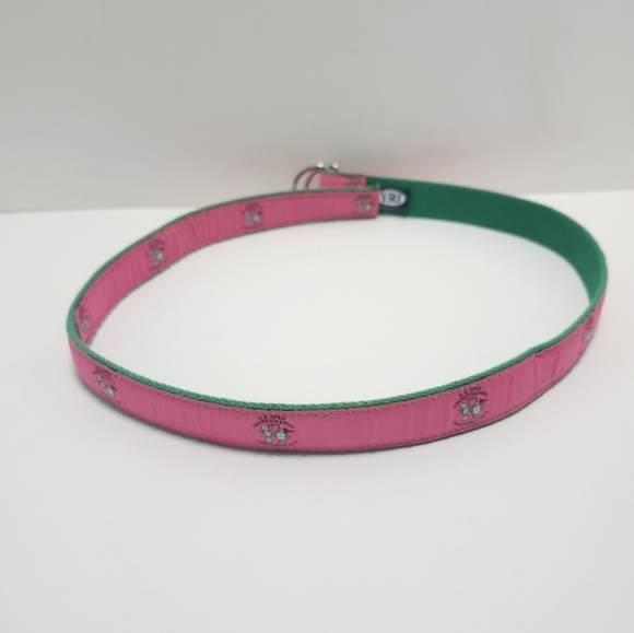YRI Golf Belt Pinehurst Championship 2014 Size S Pink Green - Picture 7 of 7